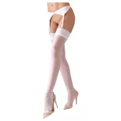 Cottelli - Lace Stockings (White) - 3/L