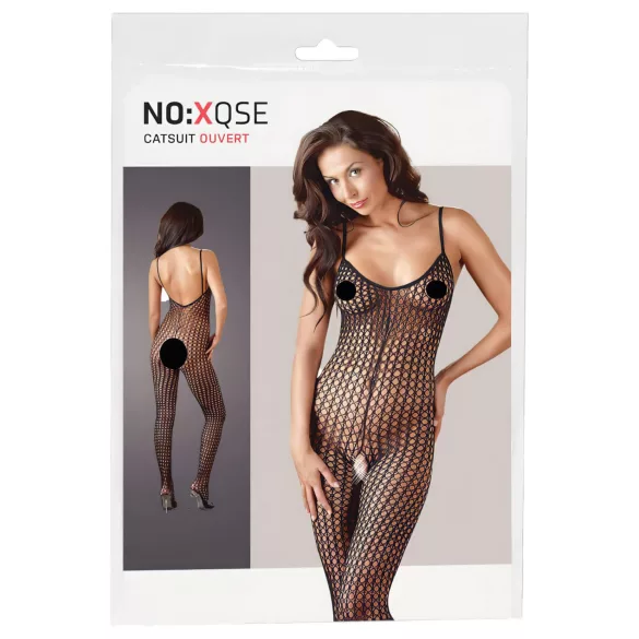NO:XQSE - Open Net Bodysuit (Black)