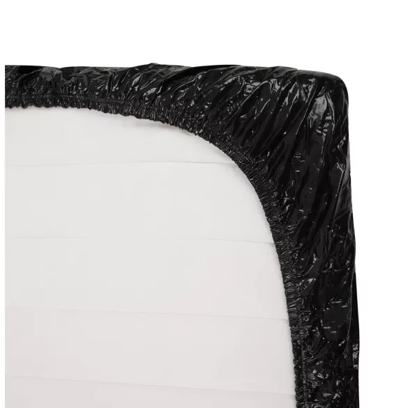 Vinyl Fitted Sheet - 220x220cm (Black)