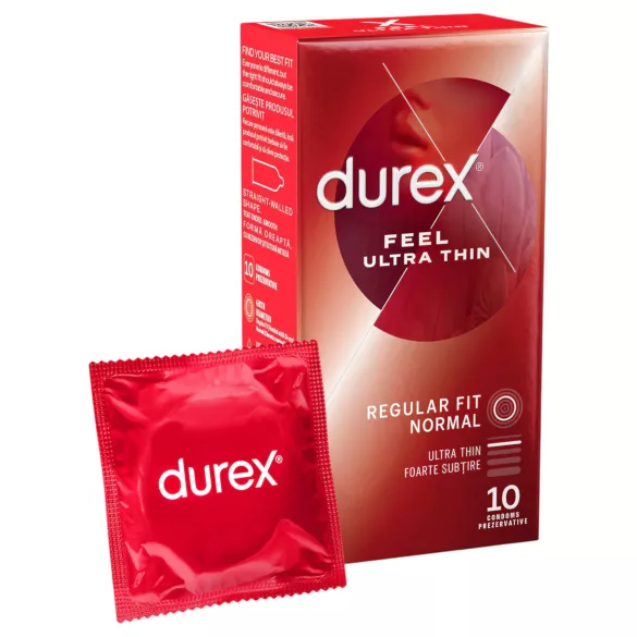 Durex Feel Ultra Thin - Ultra Realistic Condoms (Pack of 10)