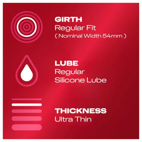 Durex Feel Ultra Thin - Ultra Realistic Condoms (Pack of 10)