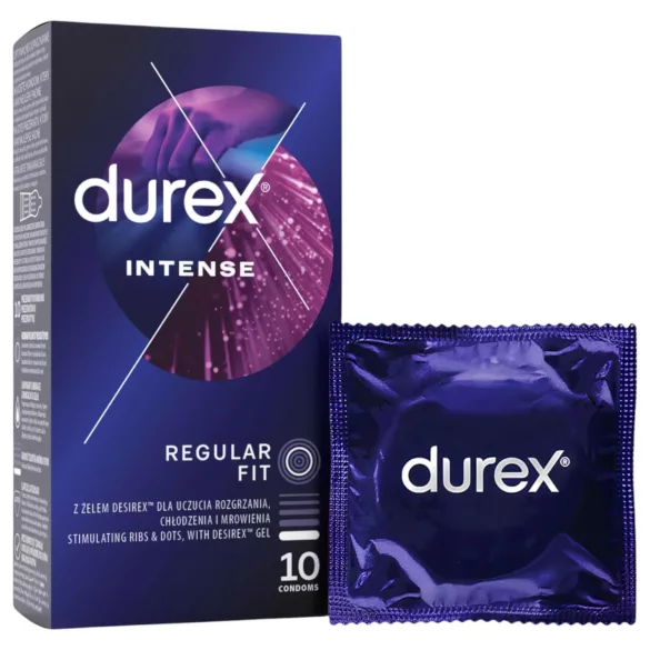 Durex Intense - Ribbed & Dotted Condoms (10 pack)