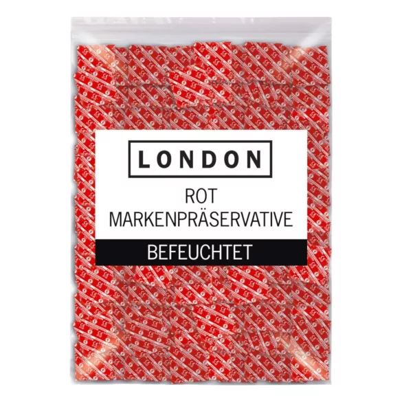 London - strawberry-flavoured latex condoms (1000 pcs)