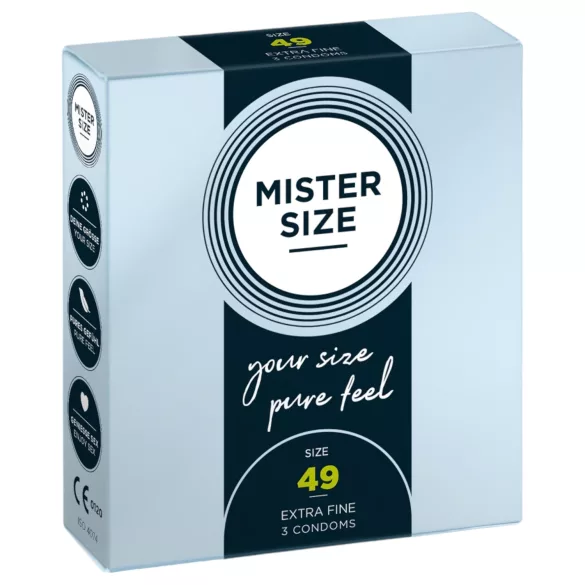 Mister Size Ultra-Thin Condoms - 49mm (3-Pack)