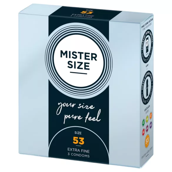 Mister Size Ultra-Thin Condoms - 53mm (3 Pack)