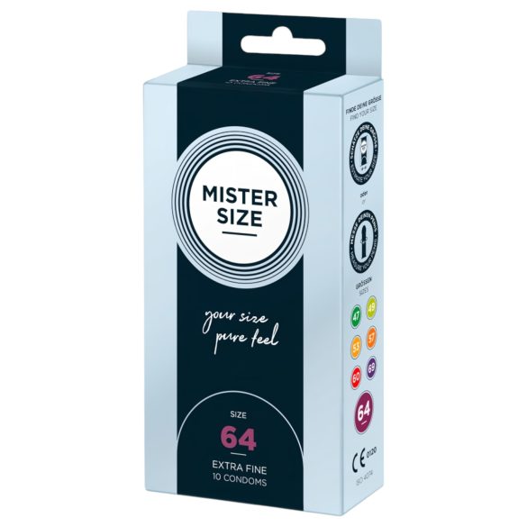Mister Size Ultra-Thin Condoms - 64mm (Pack of 10)