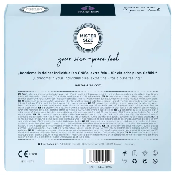 Mister Size Thin Condoms - 69mm (36-pack)