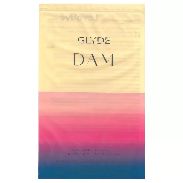 GLYDE vegan oral dam - vanilla-flavoured latex dental dam (4 pcs)