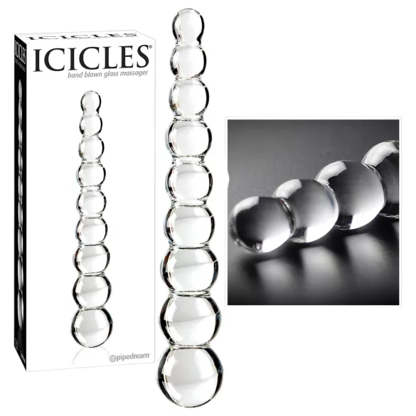 Icicles No. 2 - Spherical Glass Dildo (Clear)