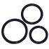 You2Toys - Silicone Penis Ring Trio - Black