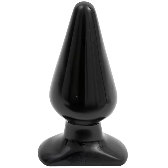 Doc Johnson black anal plug - classic, large - (14.5 cm)
