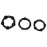 You2Toys - Stay Strong! Black Penis Ring Set (3 pieces)