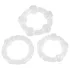 You2Toys - Be Hard! Penis Ring Set - Clear (3 pcs)