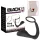 Black Velvet - anal plug with penis ring (black)