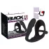 Black Velvet - Black Anal Dildo with Penis & Testicle Ring