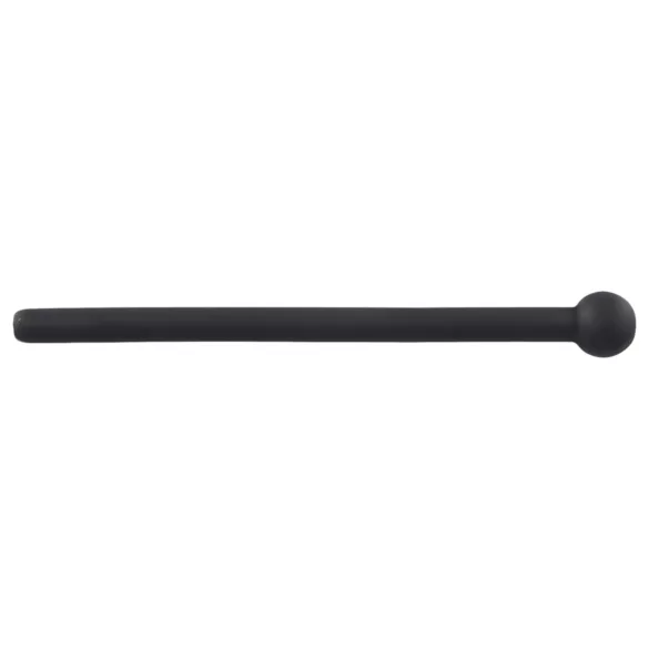 Hollow Silicone Urethral Dilator for Water Sports Play - Black