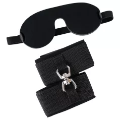 Bad Kitty - Handcuffs and Eye Mask (Black)