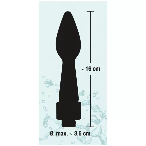 You2Toys - Rear Splash - Tapered Silicone Showerhead (Black)