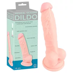   You2Toys - Medical - medical silicone dildo - natural (18 cm)
