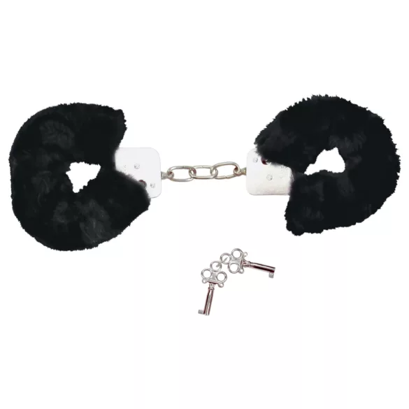Bad Kitty - Plush Handcuffs - Black