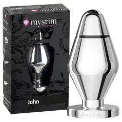 Mystim Little John - Electro Anal Plug - Silver (Large)