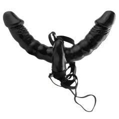 Strap-On Double Vibrator (Black) - Fetish Collection