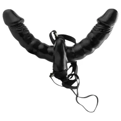 Pipedream - Strap-On Double Vibrator (Black) - Fetish