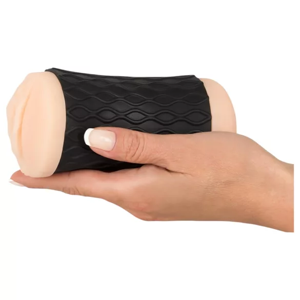 Nature Skin - vagina and anus masturbator (natural/black)