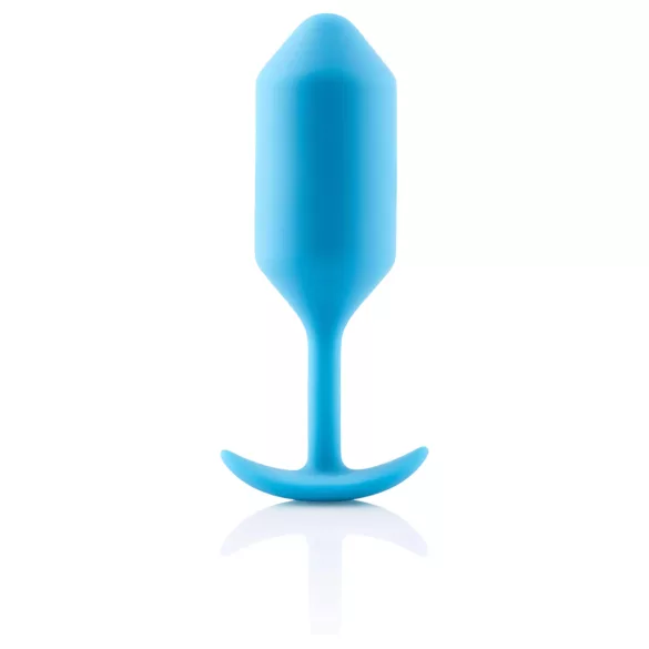 b-Vibe Snug Plug 3 - double ball butt plug (180 g, blue)