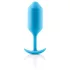 b-Vibe Snug Plug 3 - double ball butt plug (180 g, blue)
