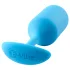 b-Vibe Snug Plug 3 - double ball butt plug (180 g, blue)