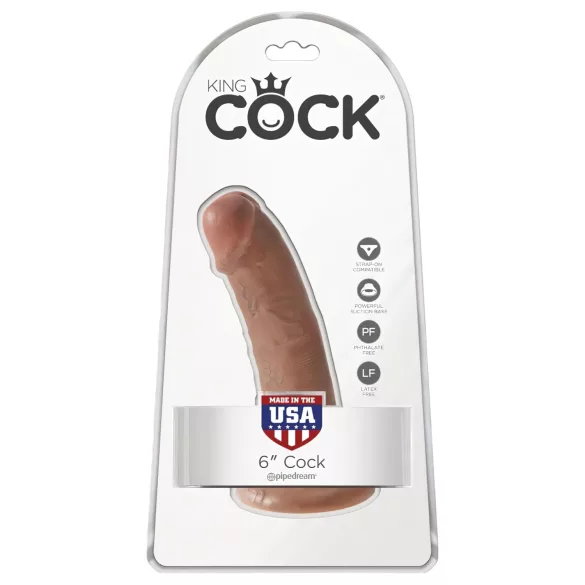 King Cock 6" Dildo (15 cm) - Brown