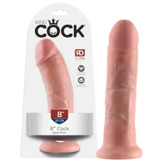 King Cock 8-Inch Dildo (20 cm) - Natural