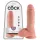 King Cock 8" Realistic Dildo with Balls (20 cm) - Natural