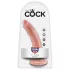 King Cock 7" Dildo (18 cm) - Natural