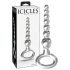 Icicles No. 67 - Crystal Glass Beaded Dildo (Transparent)