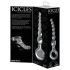 Icicles No. 67 - Crystal Glass Beaded Dildo (Transparent)