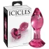 Icicles No. 79 - Pink Glass Tapered Anal Plug