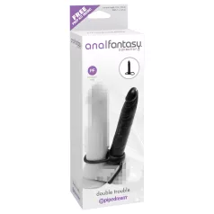 Double Trouble Strap-On Anal Dildo (Black)