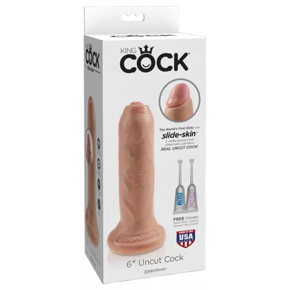 King Cock 6" - Realistic Dildo (15 cm) - Natural