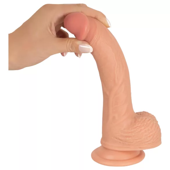 realistixxx - realistic dildo with suction cup (22 cm, natural)