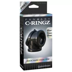   Pipedream Fantasy Rock Hard - penis ring and ball stretcher ring (black)
