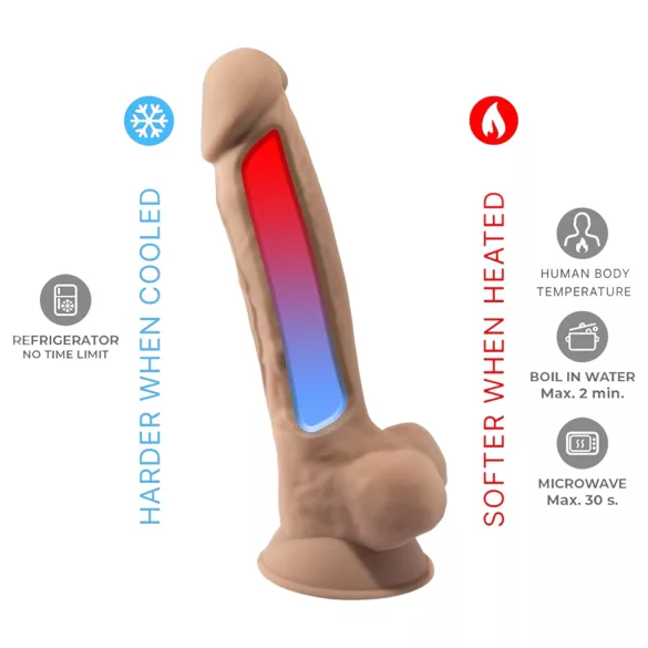 Silexd 7 - Suction Cup Dildo - 6.9" (Natural)