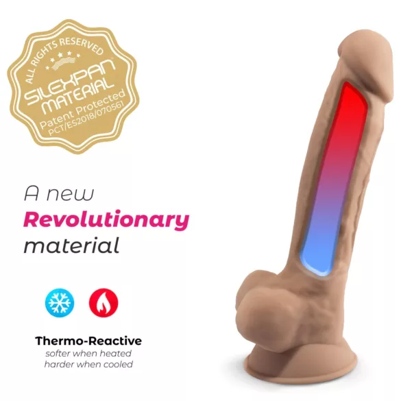 Silexd 7 - Suction Cup Dildo - 6.9" (Natural)