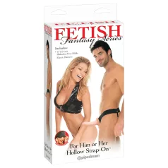 Fetish Strap-On 6 - Adjustable Hollow Dildo (Natural)