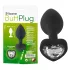 You2Toys Gemstone Anal Plug - Black with White Gem