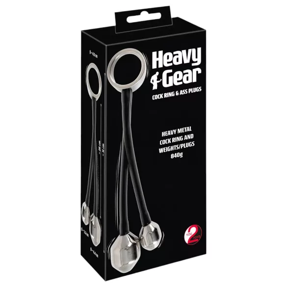 You2Toys Heavy Gear - Weighted Anal Ring (Black)