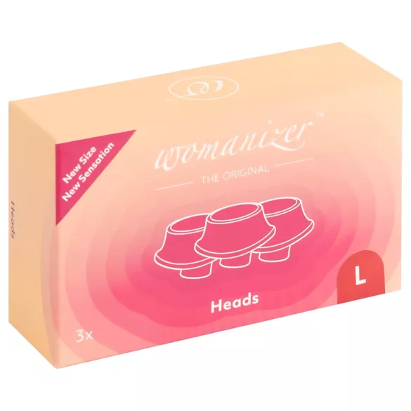 Womanizer L - Replacement Suction Cap Set - Red (3pcs) - Large