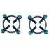 Bad Kitty - Twisted Nipple Jewelry (Circle) - Blue