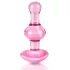 Icicles No. 75 - Heart-Shaped Glass Anal Plug (Pink)
